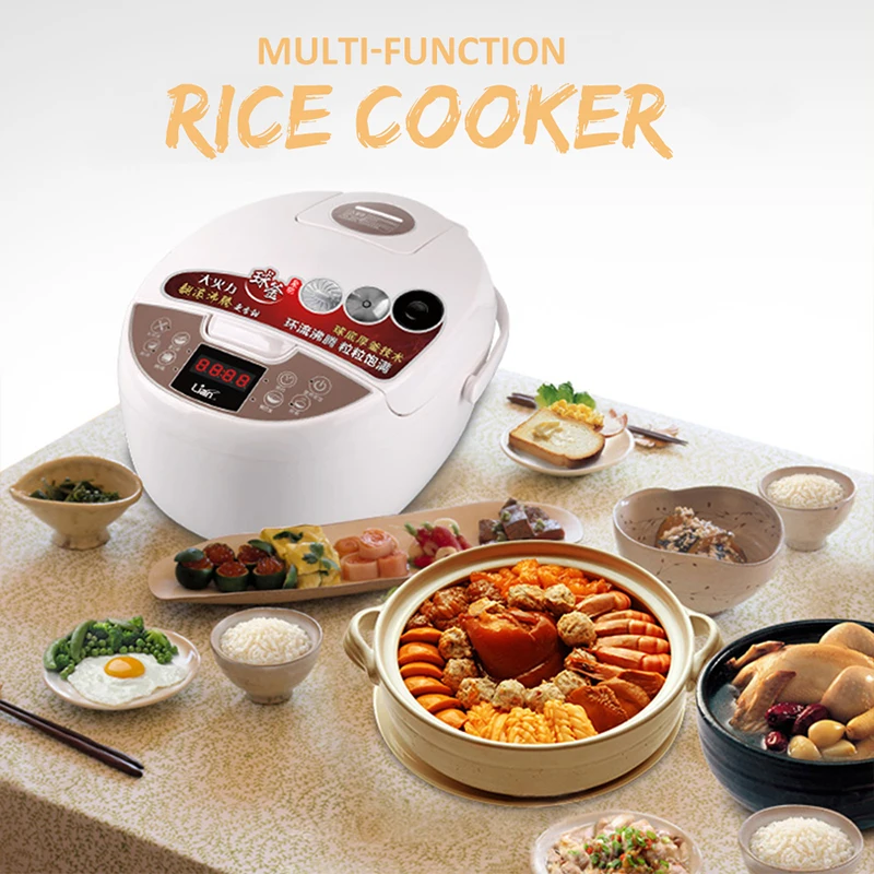 

2019 Drop Shpping 2pcs 2--3 Use Automatic Rice Cooker Mechanical Smart Appointment Tasty Multifunction Pot Soup Quick Cook