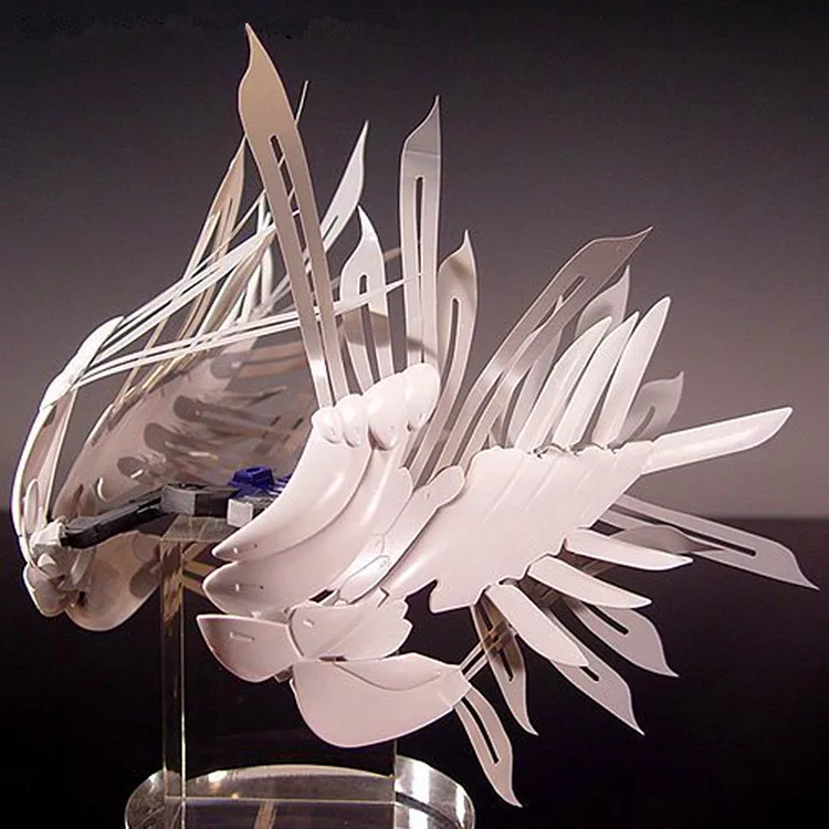None Bandai For RG 1/144 Wing Gundam Zero Custom Feather Effect Parts None Bandai For RG 1/144 Wing Gundam Zero Custom Feather Effect Parts
