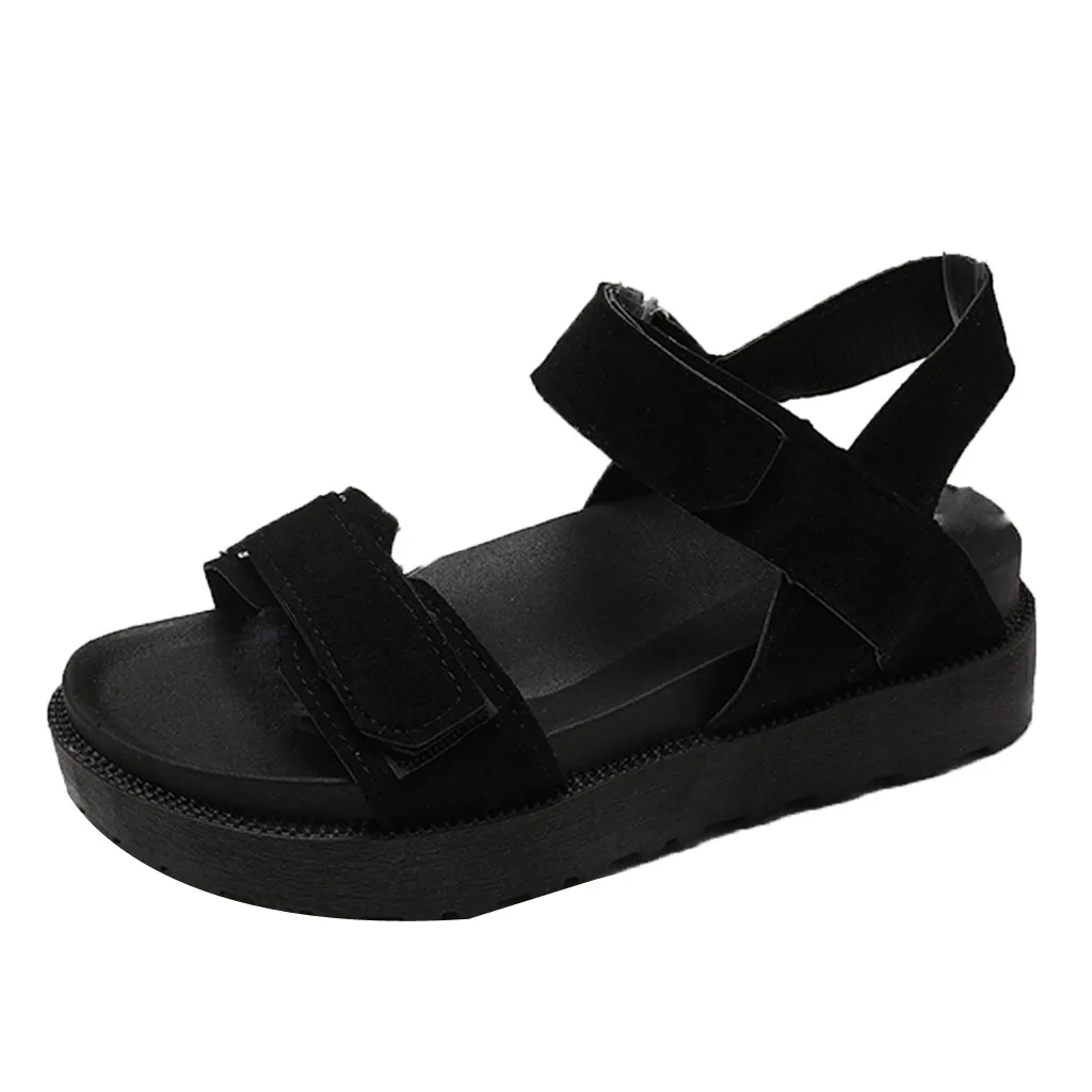 

SAGACE Summer Women's Roman Shoes OpenToe Flat Beach Shoes Belt Buckle Ladies Sandals Sexy High Quality Outside Ladies Shoes