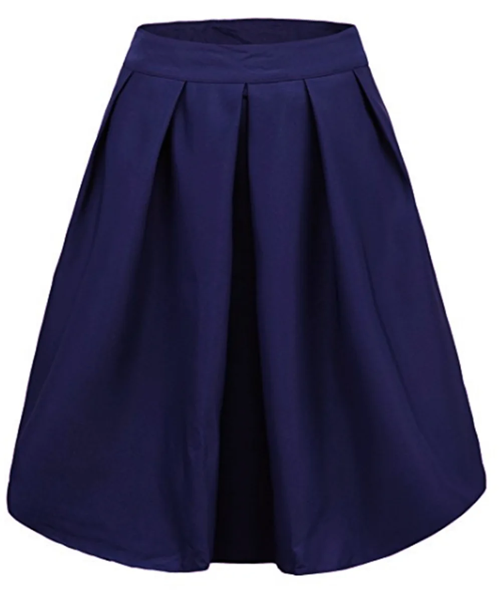 Новая модная Пышная юбка с высокой талией, однотонная сатиновая юбка-зонтик, темпераментная юбка с большим маятником Хепберн, длинная юбка