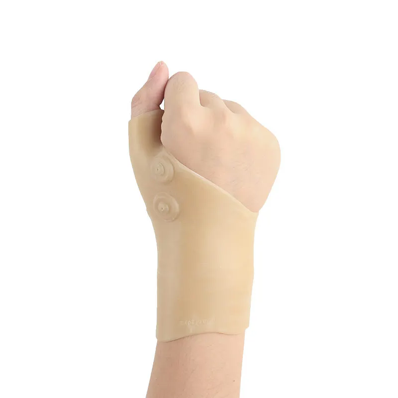 1 шт., магнитная терапия, перчатки для поддержки запястья рук и большого пальца, силиконовый гель, корректор давления при артрите, массажные перчатки для облегчения боли