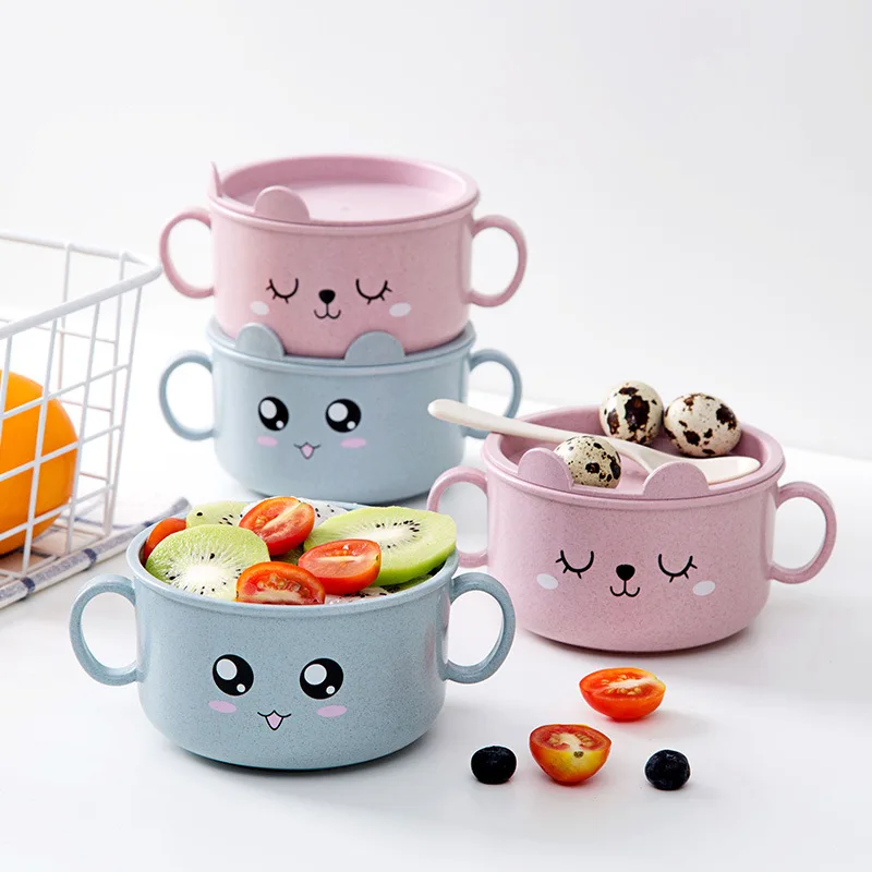 Hot Baby Bowls Plate Tableware Children Food Container Placemat Dishes