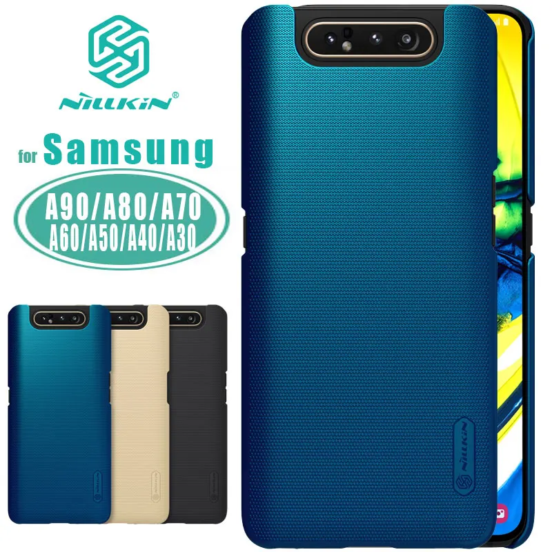 

for Samsung A80 A90 5G Case Nillkin Super Frosted Shield Back Cover Case for Samsung Galaxy A70 A50 A60 A40 A30 A20 A20e 10 Case