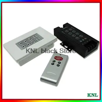 

8-key DC12V-24V Led RGB wireless RF remote panel controller for led strip, wall washer lamp etc., Free Shipping