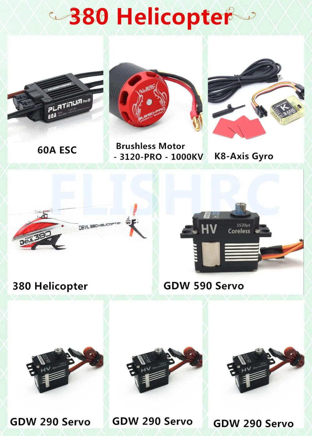 

ALZRC - Devil 380 FAST FBL Super Combo - RC 380 Helicopter