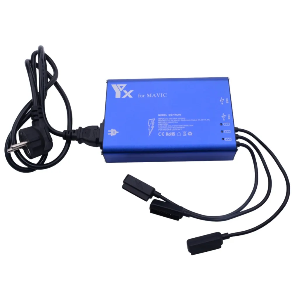 5in1 Multi Battery Charging Hub Intelligent Battery Charger for RC DJI Mavic Pro EU charging
