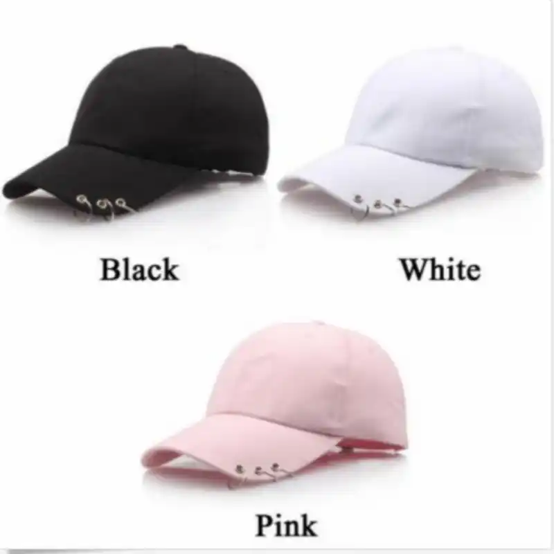 women in ball caps