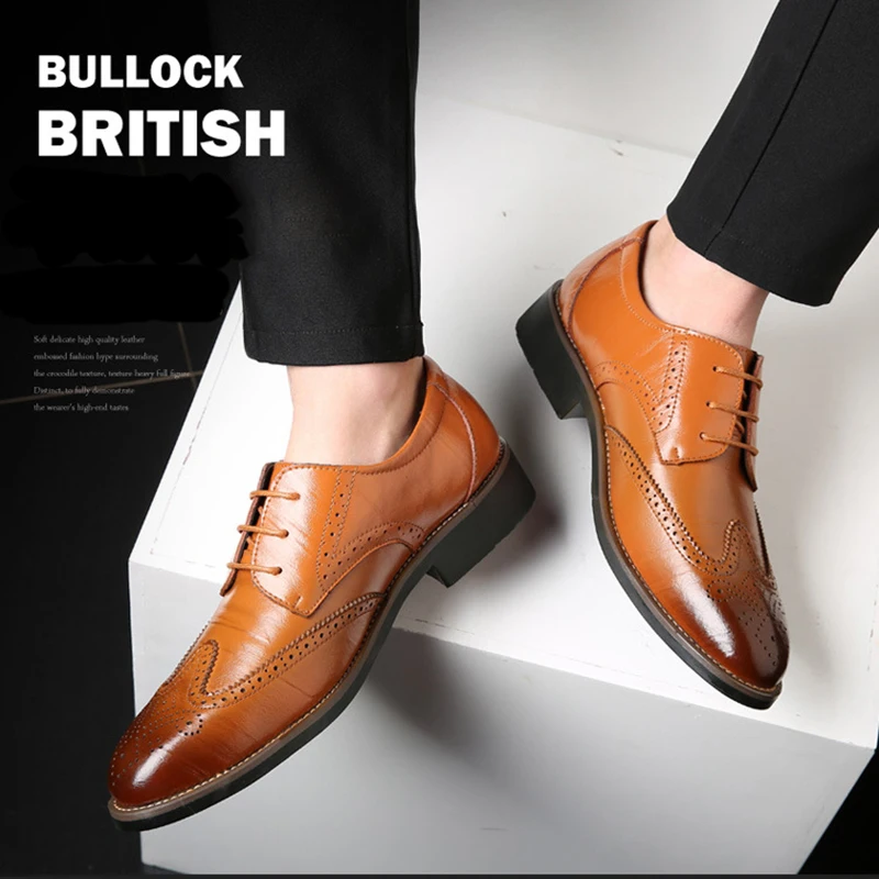 DorisFanny men business casual shoes black brown blue