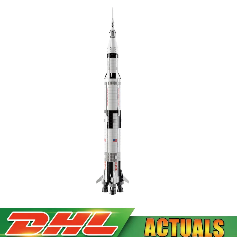 

Lepin 37003 1969Pcs Creative The Apollo Saturn V Launch Vehicle Set Children Building Blocks Bricks Toy Legoings 21309