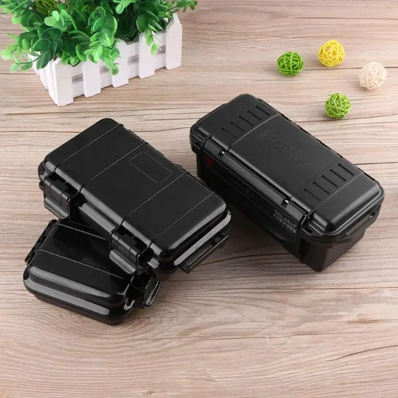 

EDC Outdoor Survival Case Shockproof Waterproof Sealed Box Travel Camping First Aid Sos Tool 3 Size Survival Equipment