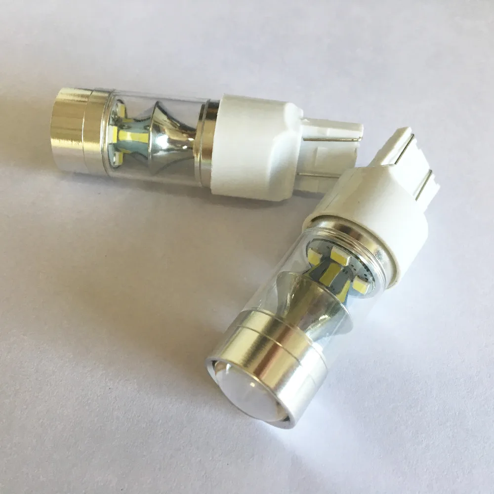 2x7443 LED Автомобильный стоп сигнал 60 Вт высокой мощности автомобильные задние огни