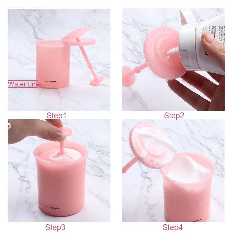 Brainbow 1Pc Foam Maker Cup Bubble Foamer Cleanser Incredible Bottle Professional Whip Facial Cleaning Tools|Многоразовые бутылки|