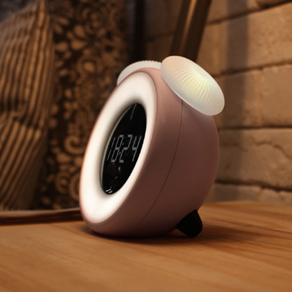 

Alarm Clock Snooze Soft Light Sounds Control Induction LCD Screen Gifts Wake Up Sleep Recognition Plastic Led Digital Home