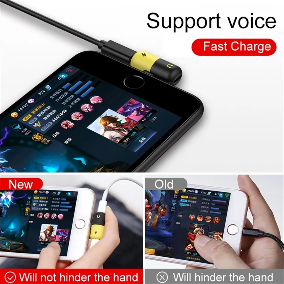 2 in 1 Dual Ports Charge And Headphone Adapter for iphone X 7 8 Plus Lighting 8pin Jack USB Cable Charging & Earphone Play Music 2 in 1 Dual Ports Charge And Headphone Adapter for iphone X 7 8 Plus Lighting 8pin Jack USB Cable Charging & Earphone Play Music