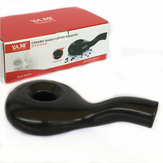 Torréfacteur à Café En Céramique Yami - Noir - Pour Cuisinière Gaz - Torréfaction Maison