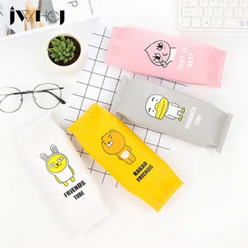 

1 pcs New cartoon pencil case PU leather Waterproof zipper pencil bag stationery estojo escolar children Student school supplies