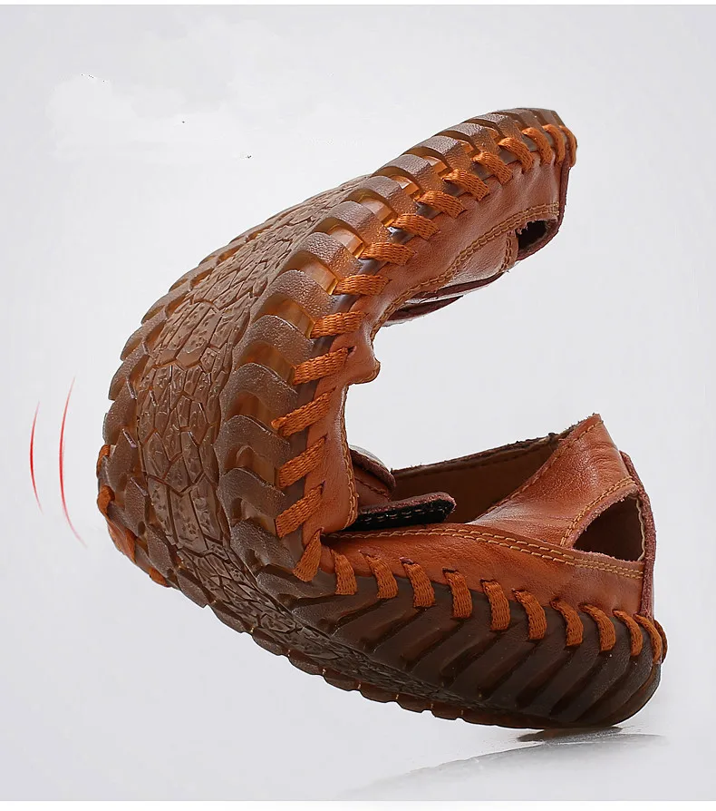 Brands Mens Sandals Real Leather Outdoor Sandals Summer Handmade Men Shoes Men's Sandals Breathable Summer Walking Sandals Brands Mens Sandals Real Leather Outdoor Sandals Summer Handmade Men Shoes Men's Sandals Breathable Summer Walking Sandals