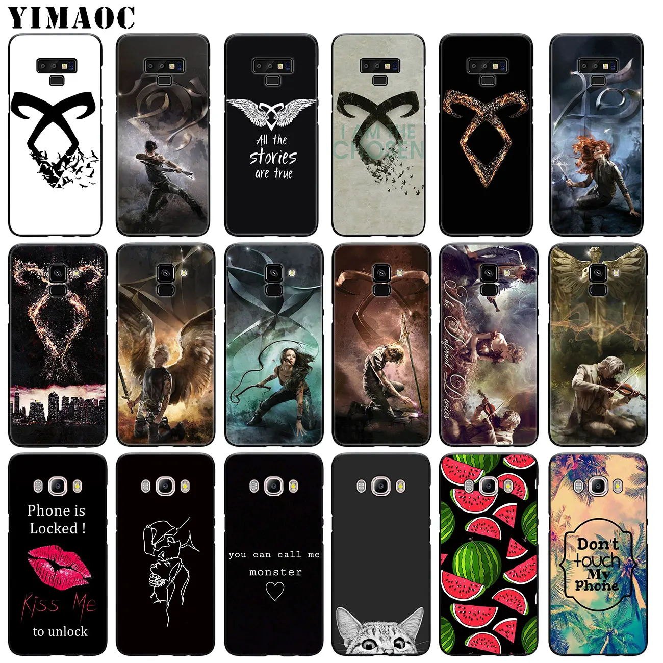 YIMAOC Mortal Instruments City Of Bones Soft Case for Samsung Galaxy A6 A9 A8 A7 2018 A3 A5 2016 2017 Note 9 8 10 Plus Lite | Мобильные