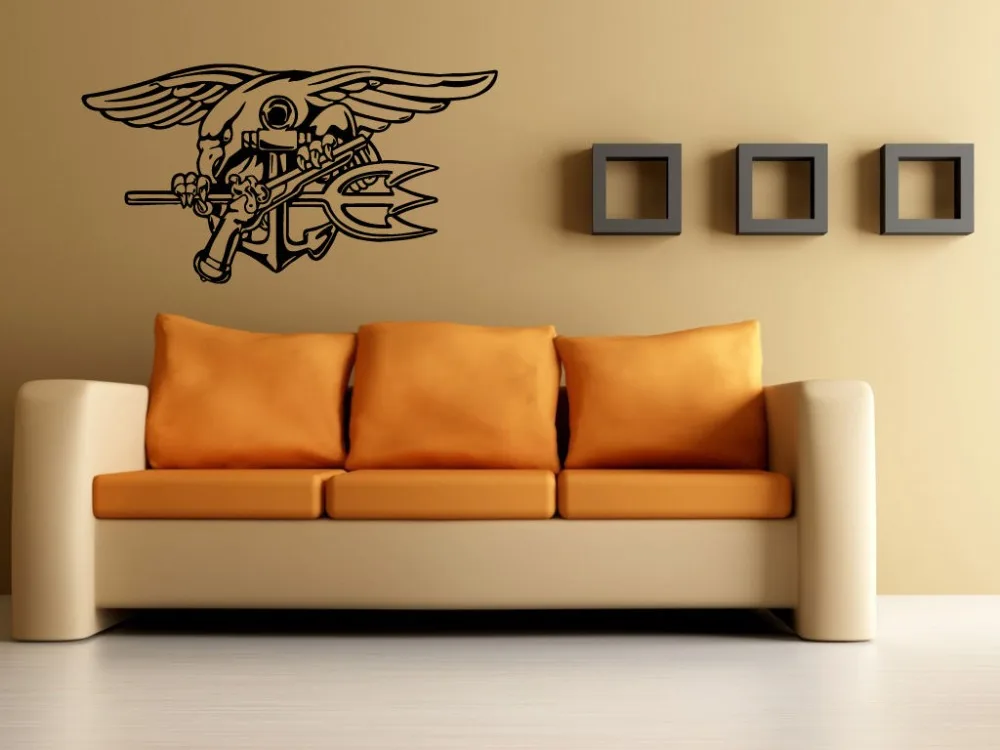 

Navy SEALs decal Navy SEALs Sticker SEAL Trident Navy's Sea, Air