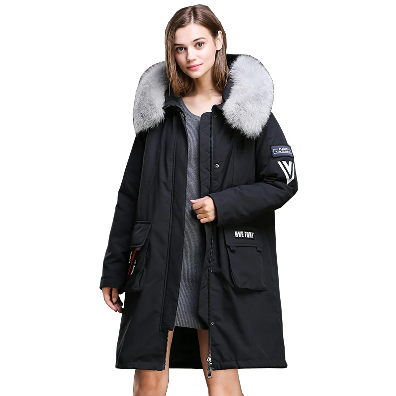 Invierno Para Vintage Mujer Real Femme Abrigos Chaquetas Abrigo Con wI08Fq6