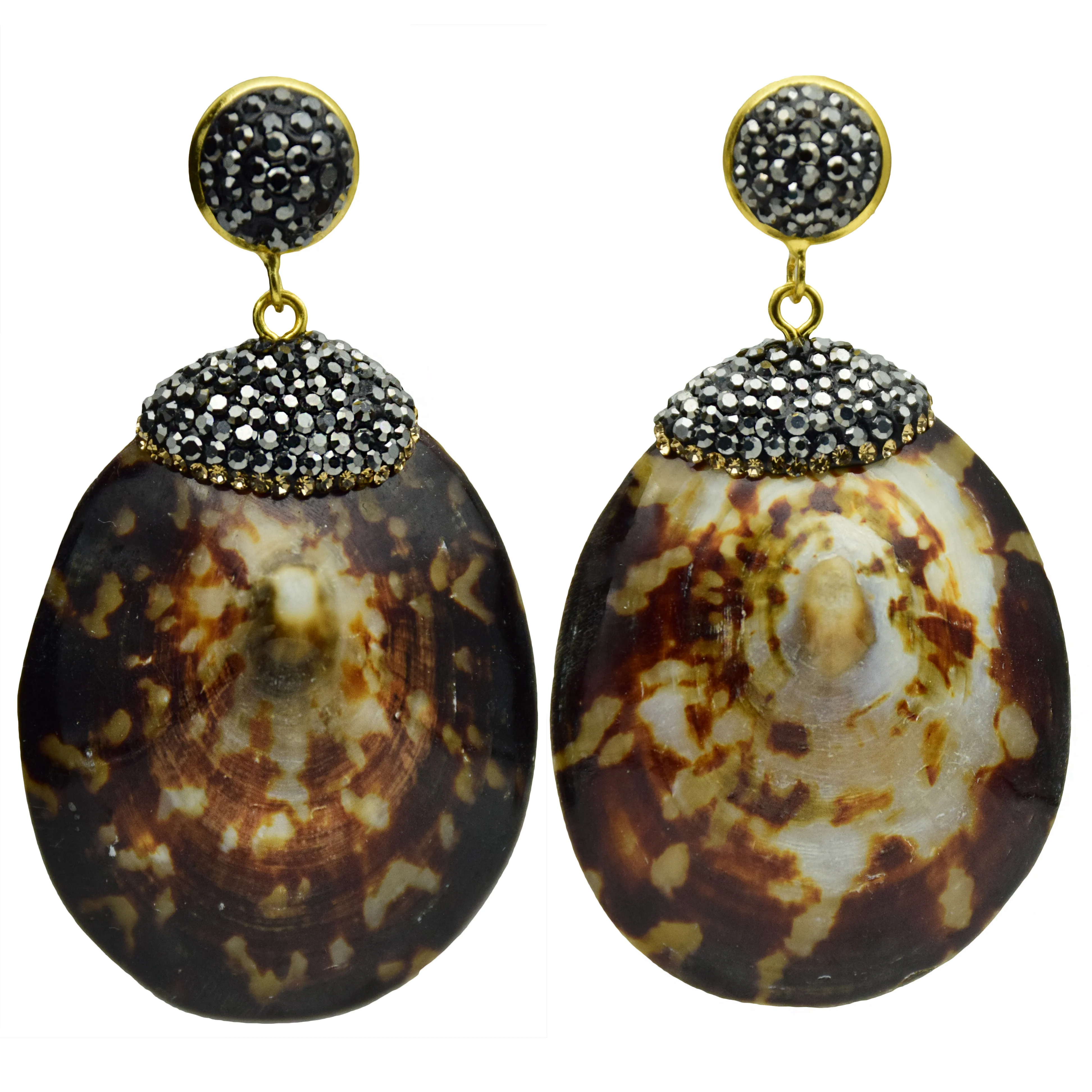 

natural shell big earrings for women new conch vintage handmade summer boho fashion jewelry trendy
