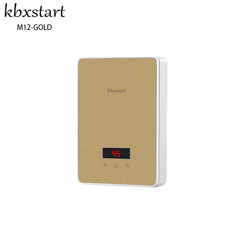 M12 gold 6000 Вт Chuveiro Eletrico Ducha мгновенный проточный Электрический водонагреватель настенный Электрический водонагреватель термостат с душевой кабиной - Цвет: M12 gold