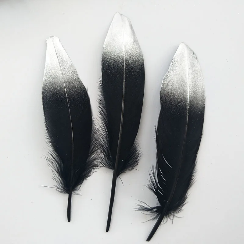 10 шт многоцветные в наборе, гусиные перья, домашняя Decoration15-20cm ...
