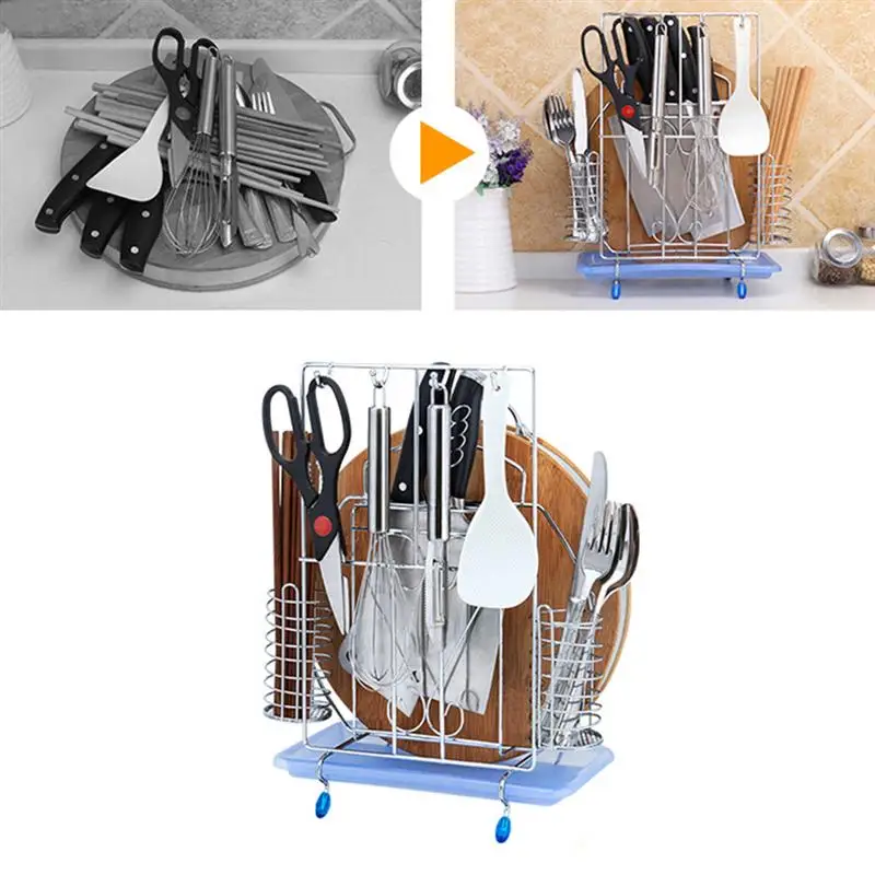 1 pc Chopsticks Holder Hollow out Drying Drain Tableware Rack Flatware Organizer Kitchen Tools for Home Restaurant Kitchen