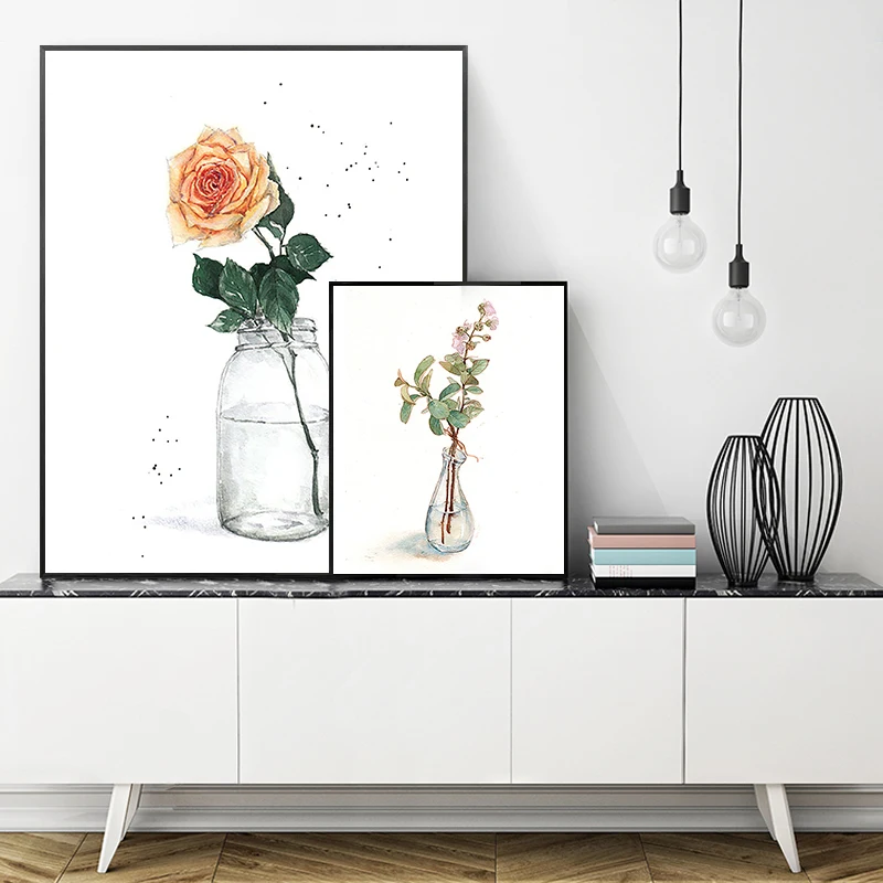 

paint by number art painting by numbers hand-painted plant flowers living room dining room creative decoration painting