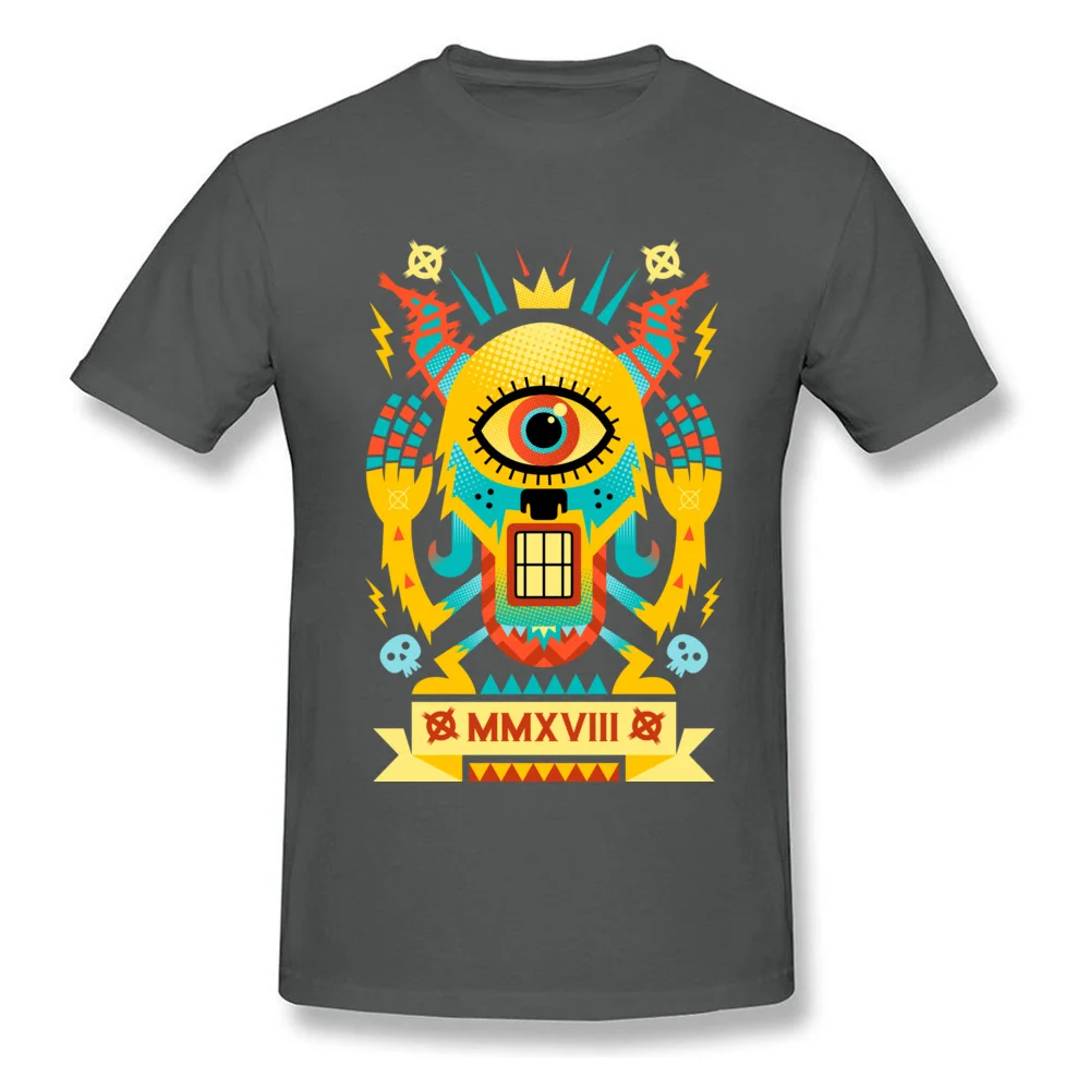 Pop Expressionist Monster 100% Cotton Fabric Tshirts for Men Short Sleeve Tees Family ostern Day Round Collar Tops & Tees Crazy Pop Expressionist Monster carbon