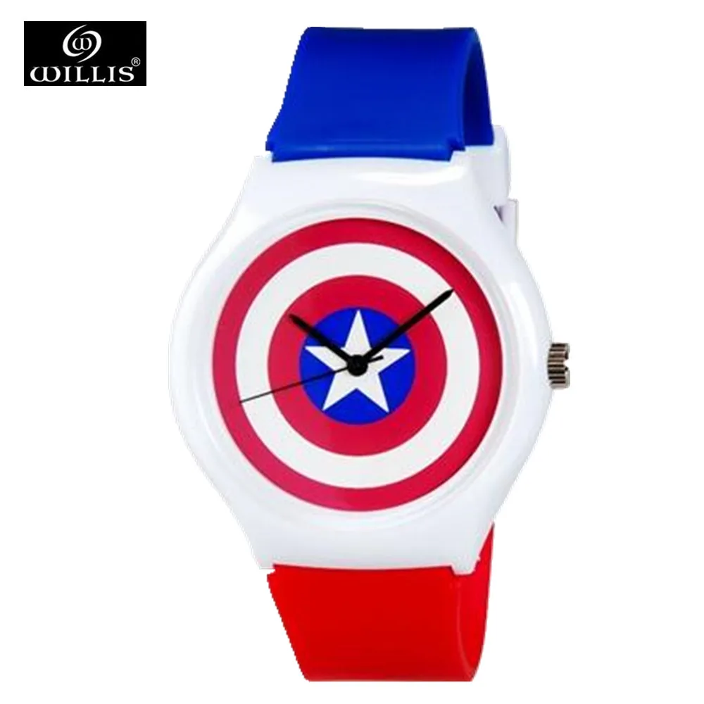 Женские кварцевые наручные часы Captain America для студентов|watch watch|watch wrist watchwatches watch |