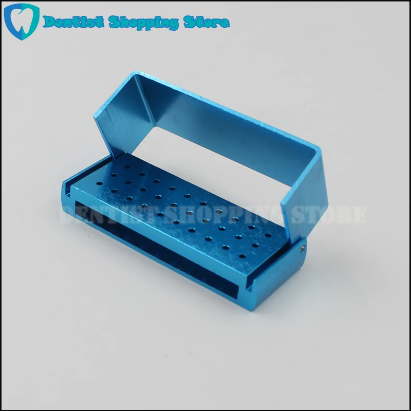 

30 Holes Metal High Speed FG Burs Holder Autoclavable Dental Drill Disinfection 1.6mm