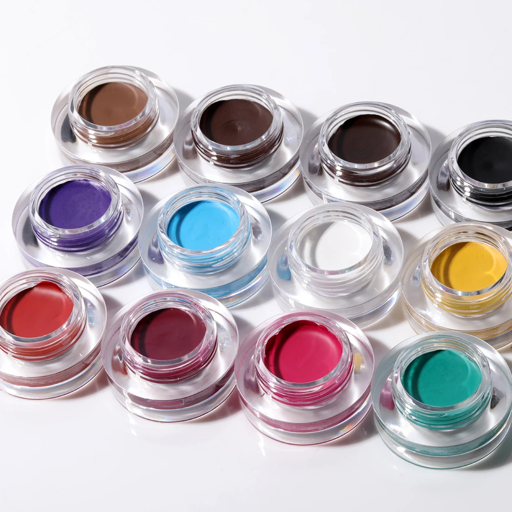 12 Цвет супер Водонепроницаемый крем для бровей краска для профессионального гель для бровей высокое тени для бровей с Кисть для макияжа инструменты TSLM2