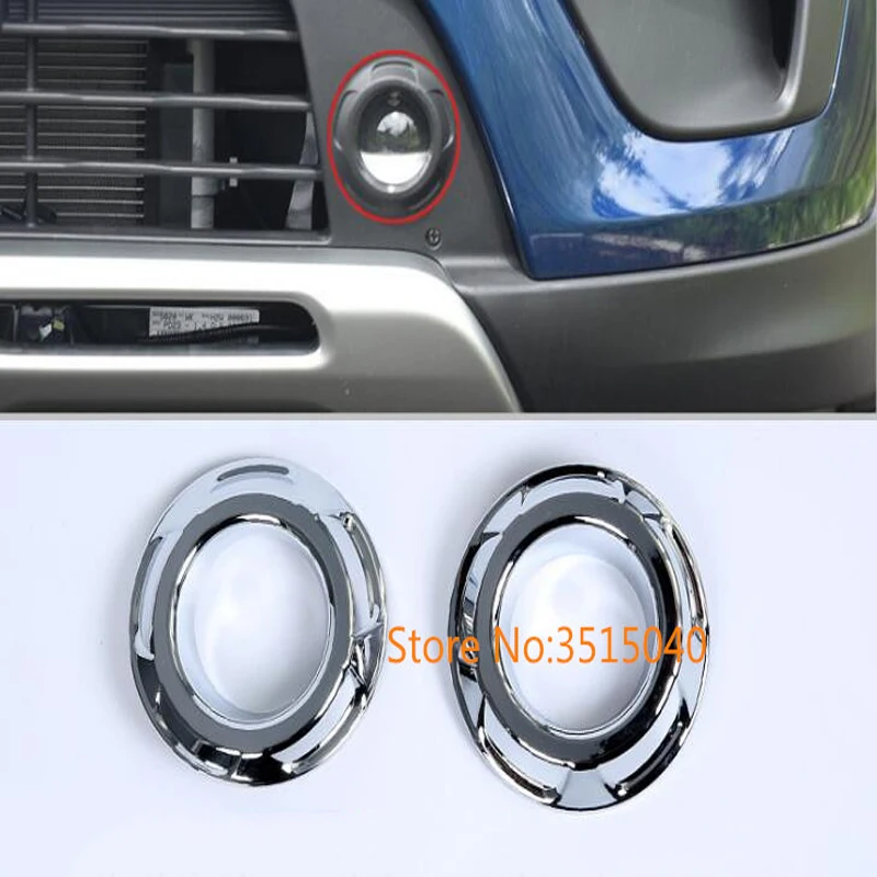 

For KIA KX CROSS 2017 2PCS Brand New ABS Chrome Front & Rear Headlight Fog Lamp Cover Trims Car Styling Auto Accessories