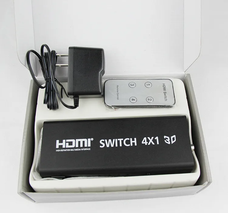 Новый HDMI коммутатор 4x1 ведьмы с аудио 5.1 SPDIF/коаксиальный и 3.5 R/L 4 порта коммутатор 4 К 1080 P 3D ac3/5.1dts dolby true Поддержка Arc