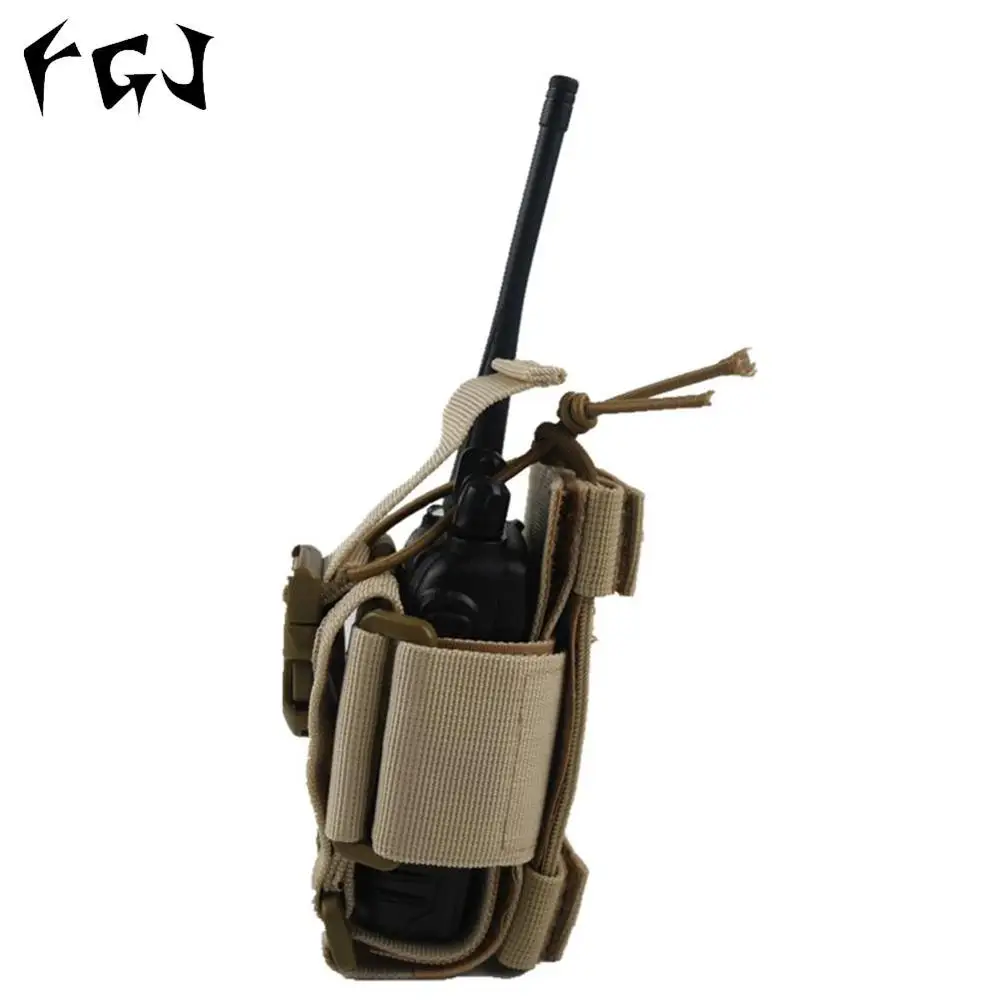 FGJ Molle Walkie Talkie радио сумка тактическая межтелефонная нейлоновая для хранения