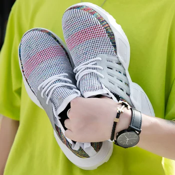 

2019 Men Shoes Mesh Lace-Up Krasovki Tenis Adult Big Size 12 Casual Sneakers Male High Quality Chaussure Homme Schoenen Mannen