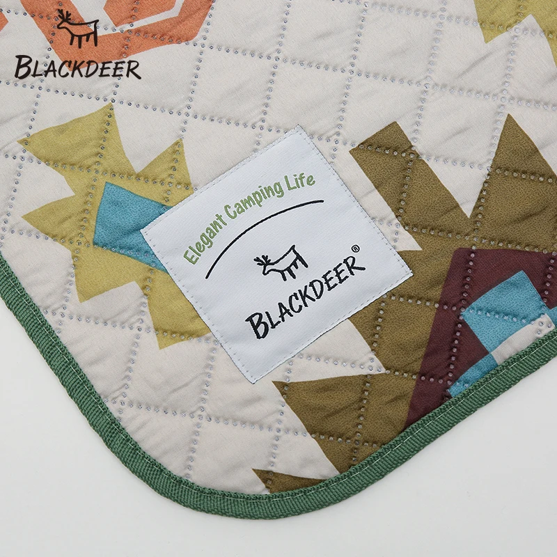 Online BLACKDEER estera de Camping para la familia estilo de la nación impresa Thicken impermeable Picnic playa estera niño juego primavera máquina lavable