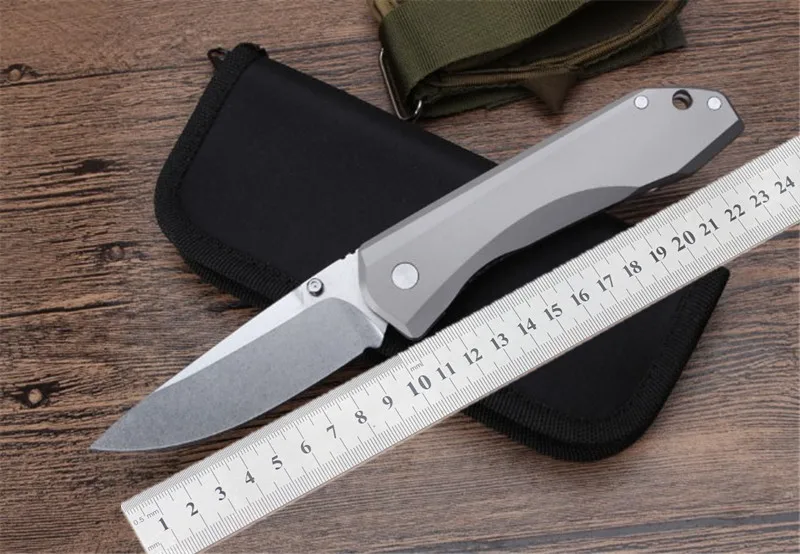 

New 761 folding pocket knife S35vn steel balde TC4 titanium handle ball bearing camping knife EDC tools Utility survival knives