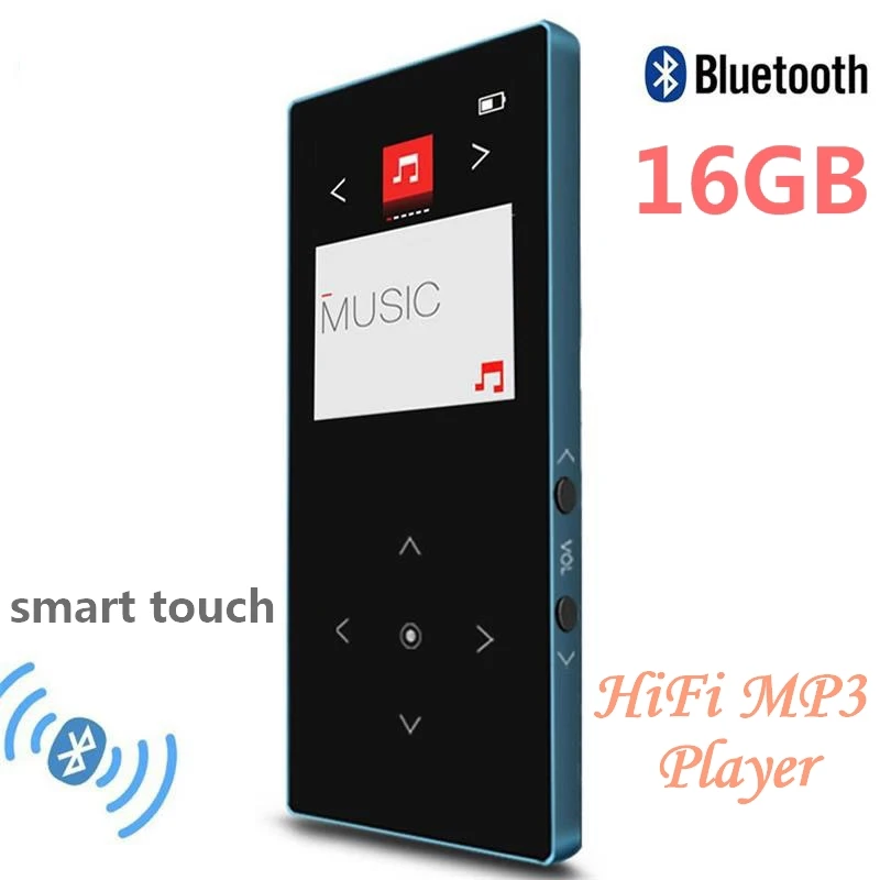 Сенсорный ключ Bluetooth HIFI MP4 плеер 16 Гб многоязычный Небьющийся устойчивый к царапинам fm-радио, электронная книга металлический музыкальный плеер