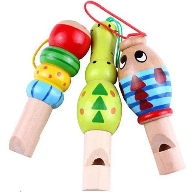 

Baby wooden toys Cartoon animal whistle baby wooden music toy jewelry pendant musical instrument early education toy kids gift
