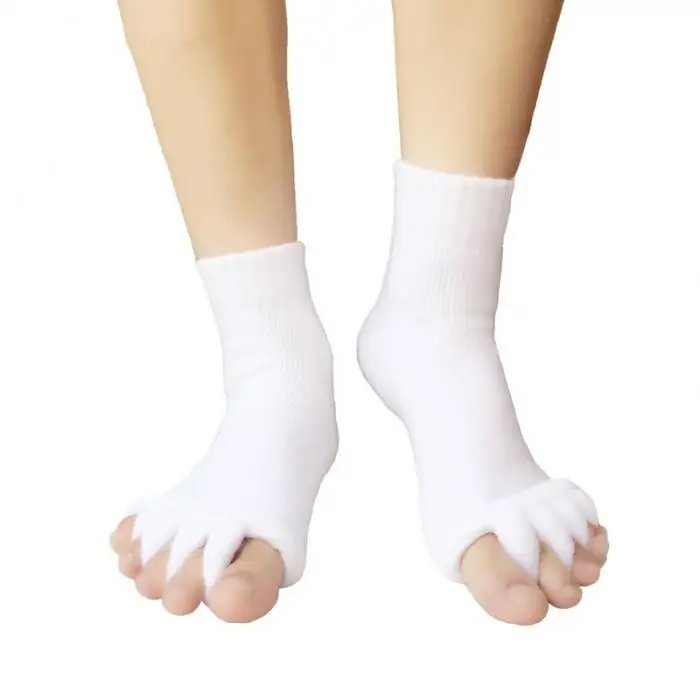 Men Women Sleeping Health Foot Care Massage Toe Socks Five Fingers Toes Compression Treatment Yoga Socks FI-19ING