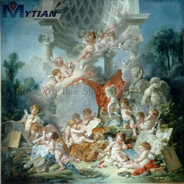 S18081786 World Famous Paintings European Style Angel Diamond Painting Angel Babies Cross Stitch Diamond Embroidery Mosaic Little Angel