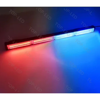 

CYAN SOIL BAY 23" 72W COB LED Emergency Beacon Warn Traffic Advisor Strobe Light Bar Blue Red