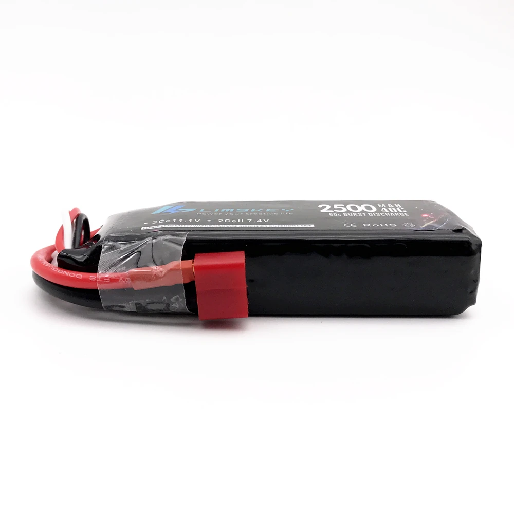 3 шт. Limskey RC Lipo батарея 2S 7,4 V 2500mah 40C Max 80C для Wltoys 12428 12423 1:12 RC автомобильные запчасти для Syma X8 батарея