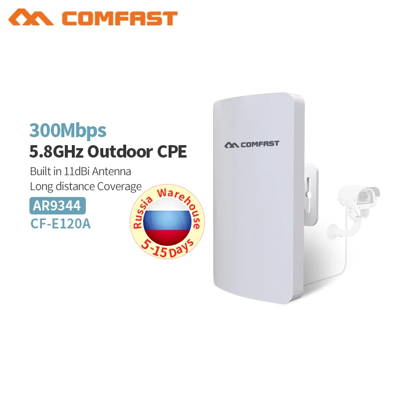 Comfast CF E120A открытый мини беспроводной репитер удлинитель wifi AP 5 8G 300 M Открытый CPE