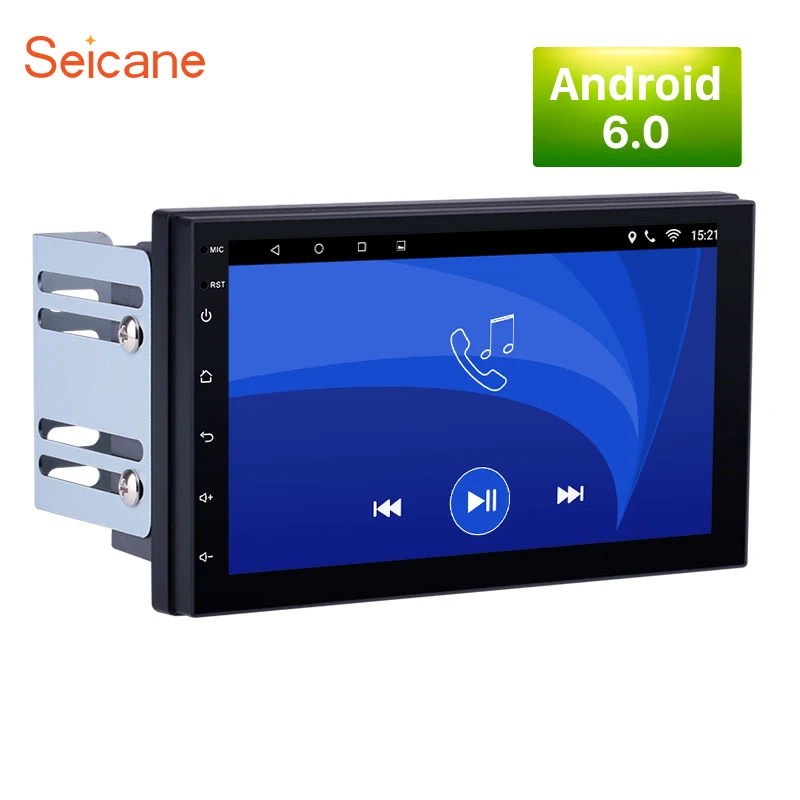 Seicane 2 DIN универсальный 1024*600 Android 6 0 Автомобильный стерео радио GPS Navi для Nissan QASHQAI/X