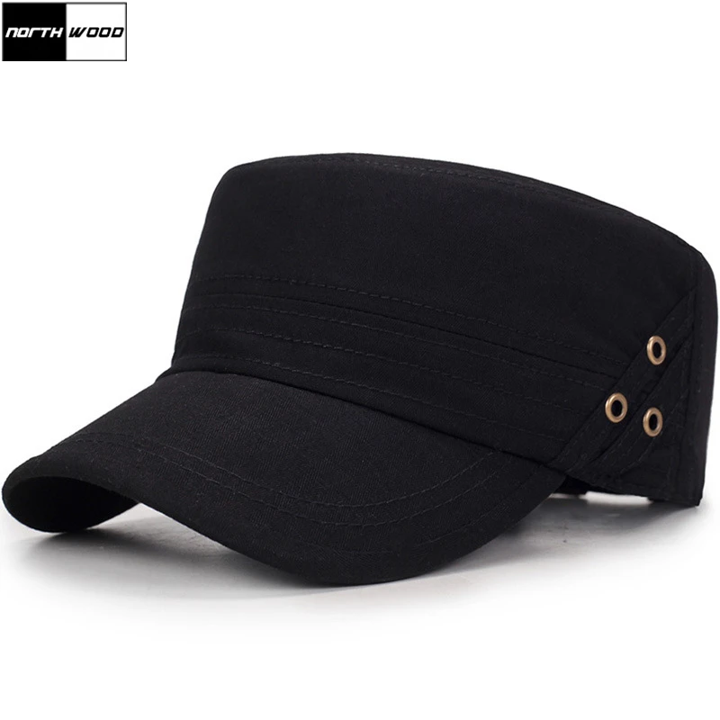[NORTHWOOD] однотонная плоская кепка s для мужчин Bone Gorras армейская Кепка Casquette Homme Trucker