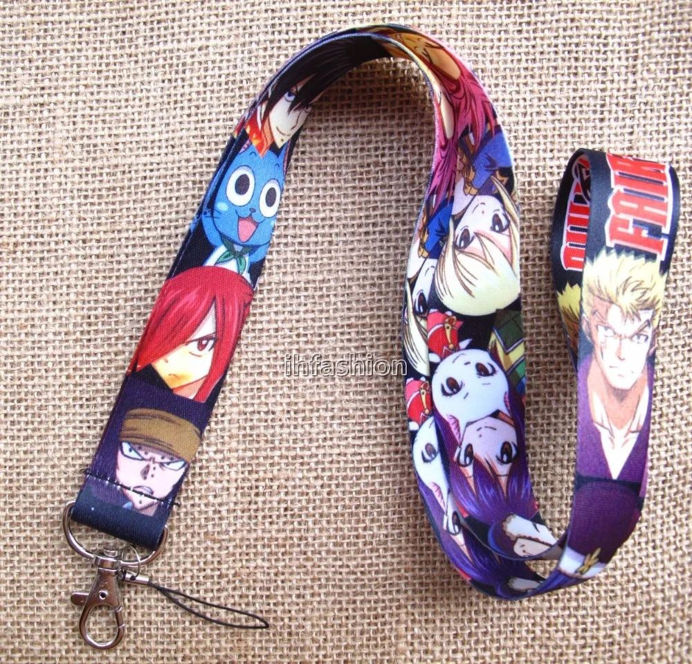 Wholesale 10Pcs Cartoon Popular anime Neck Straps Lanyards Mobile Phone,ID Card,Key Condole belt