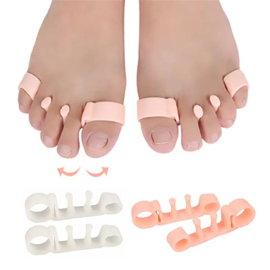 

Toe Correctors 2Pair Foot Toes Separator Gel Toe Bunion Corrector Shield Orthopedic Braces Foot Care Tool 0430#30